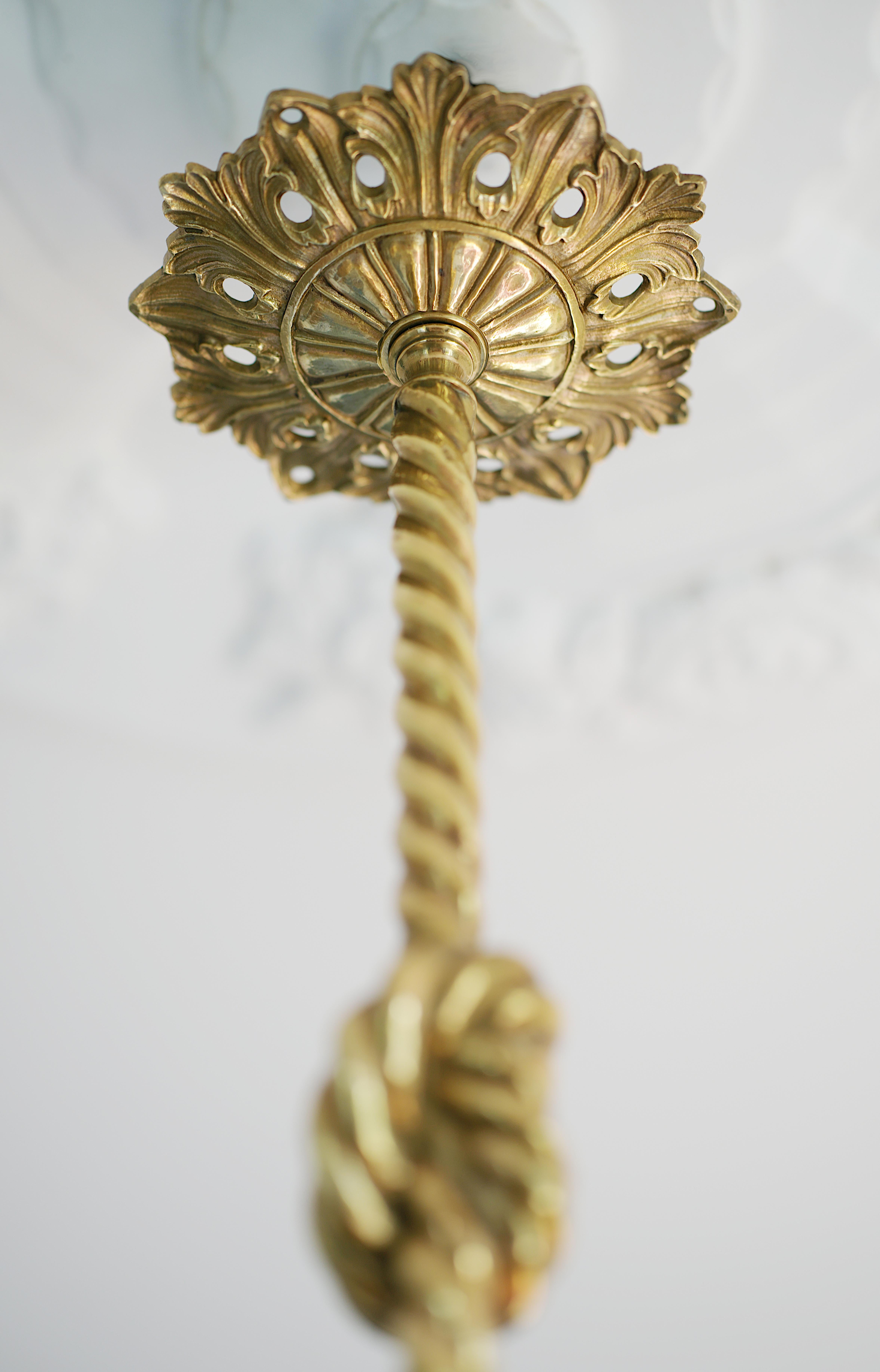 Art déco Lustre à pendentif Iler Frères, art déco français, 1920 en vente