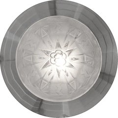 Monture semi-encastrée Art Déco française Muller Freres, vers 1925