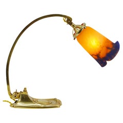 Lampe de bureau/de table pivotante Art Déco française Muller Freres, 1920
