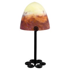 Lampe de bureau Art Déco française Muller Freres, années 1920