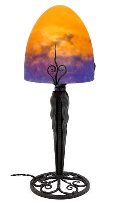 Muller Freres French Art Deco Table Lamp, 1920