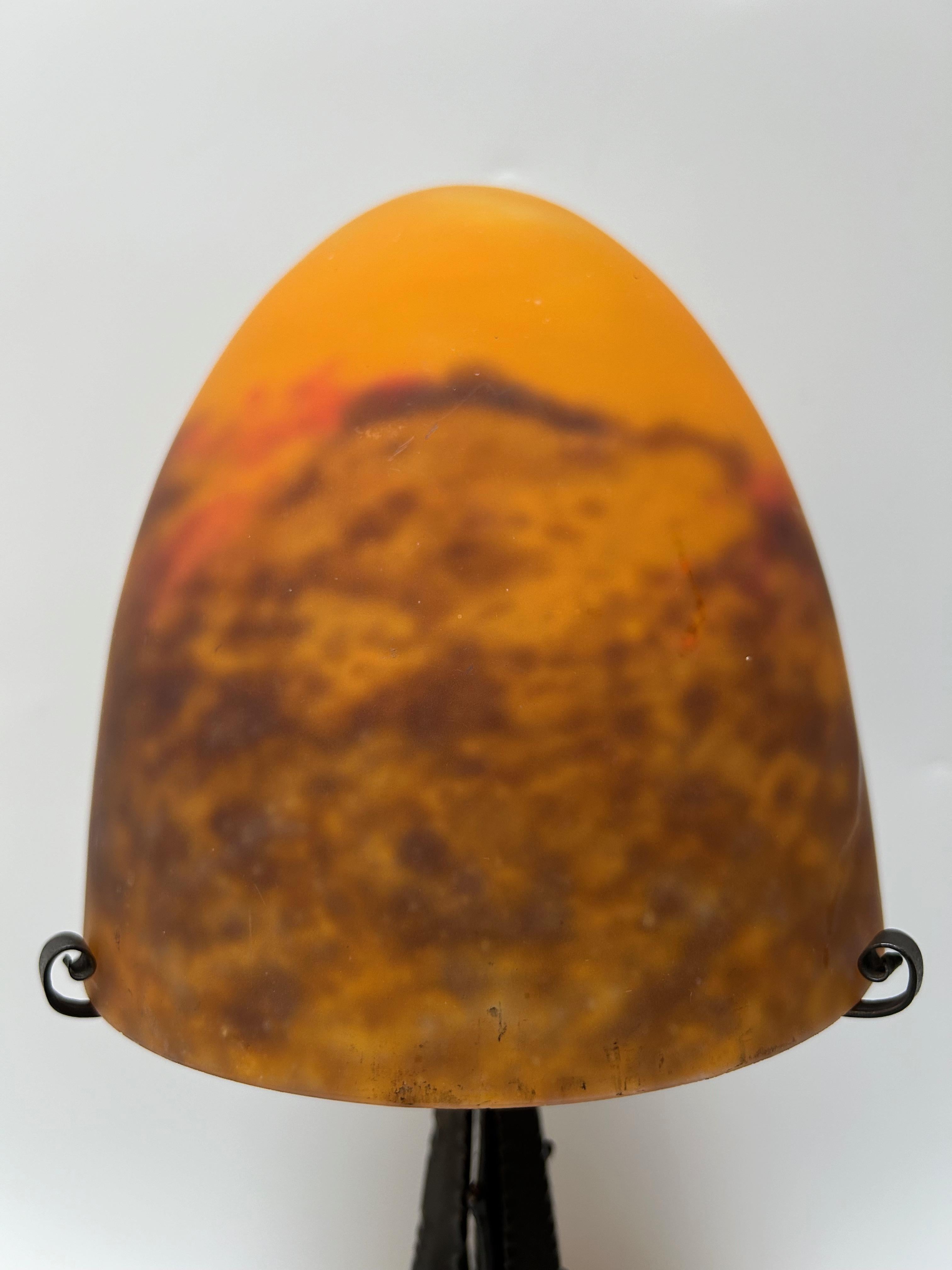 Art déco Iler Frères Luneville Art Deco Table Lamp en vente