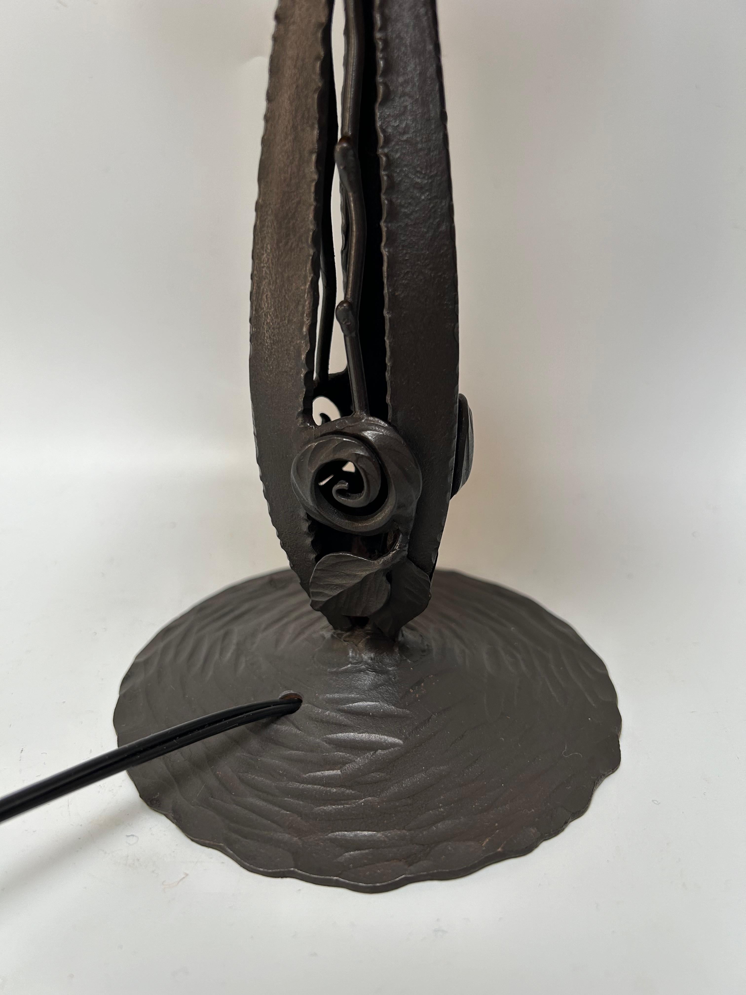 Iler Frères Luneville Art Deco Table Lamp Excellent état - En vente à NANTES, FR