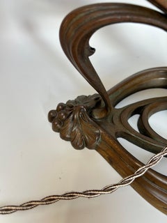 Muller Frères Luneville Art Nouveau Lamp