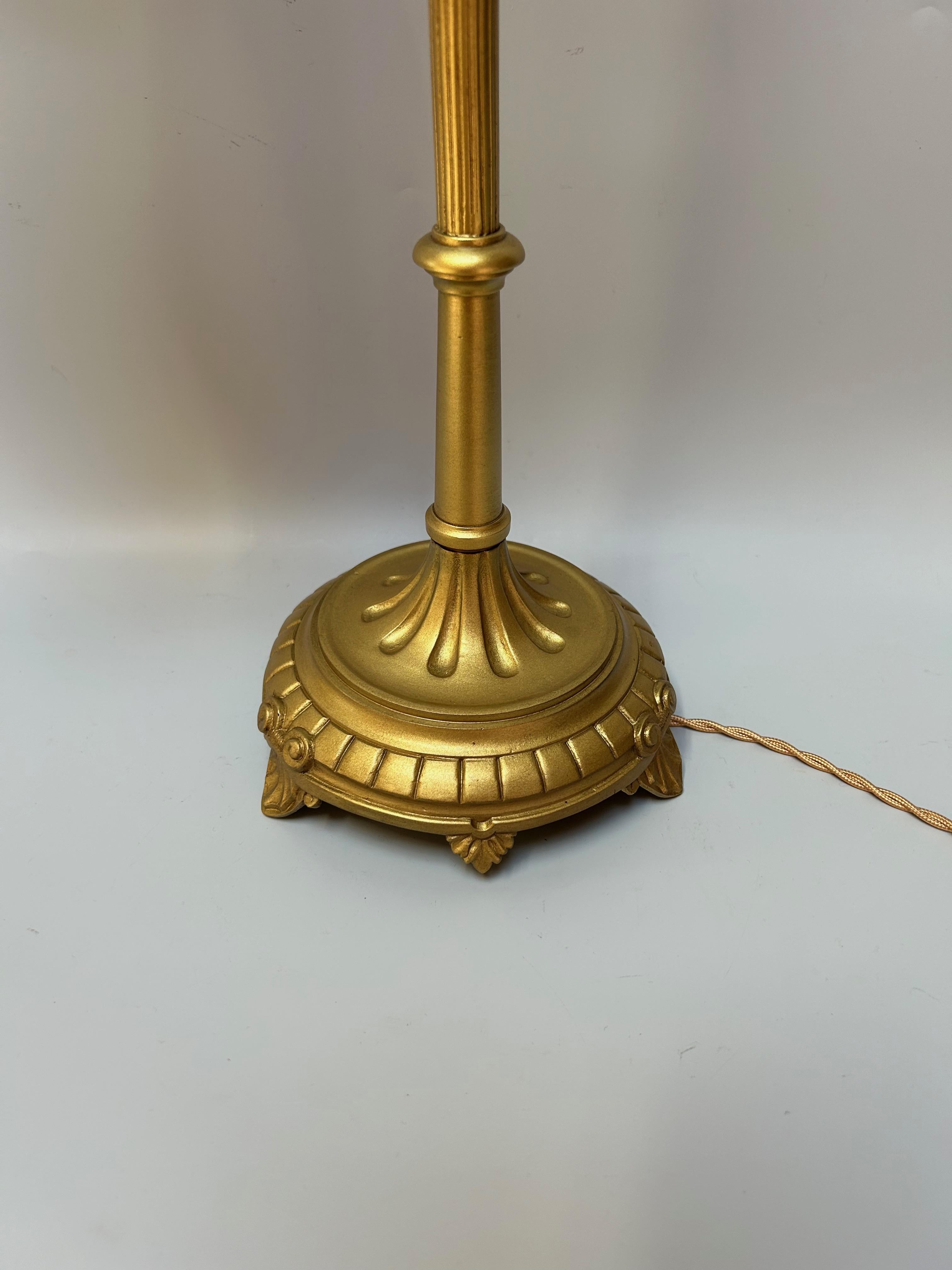 Lámpara de época Art Nouveau Muller Frères Luneville siglo XX en venta
