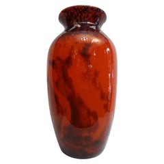 Vase en verre Art Nouveau Muller Frres Luneville, France