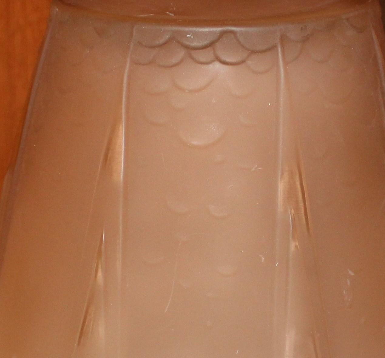 Muller Freres Luneville French Art Deco Glass Vase For Sale 1