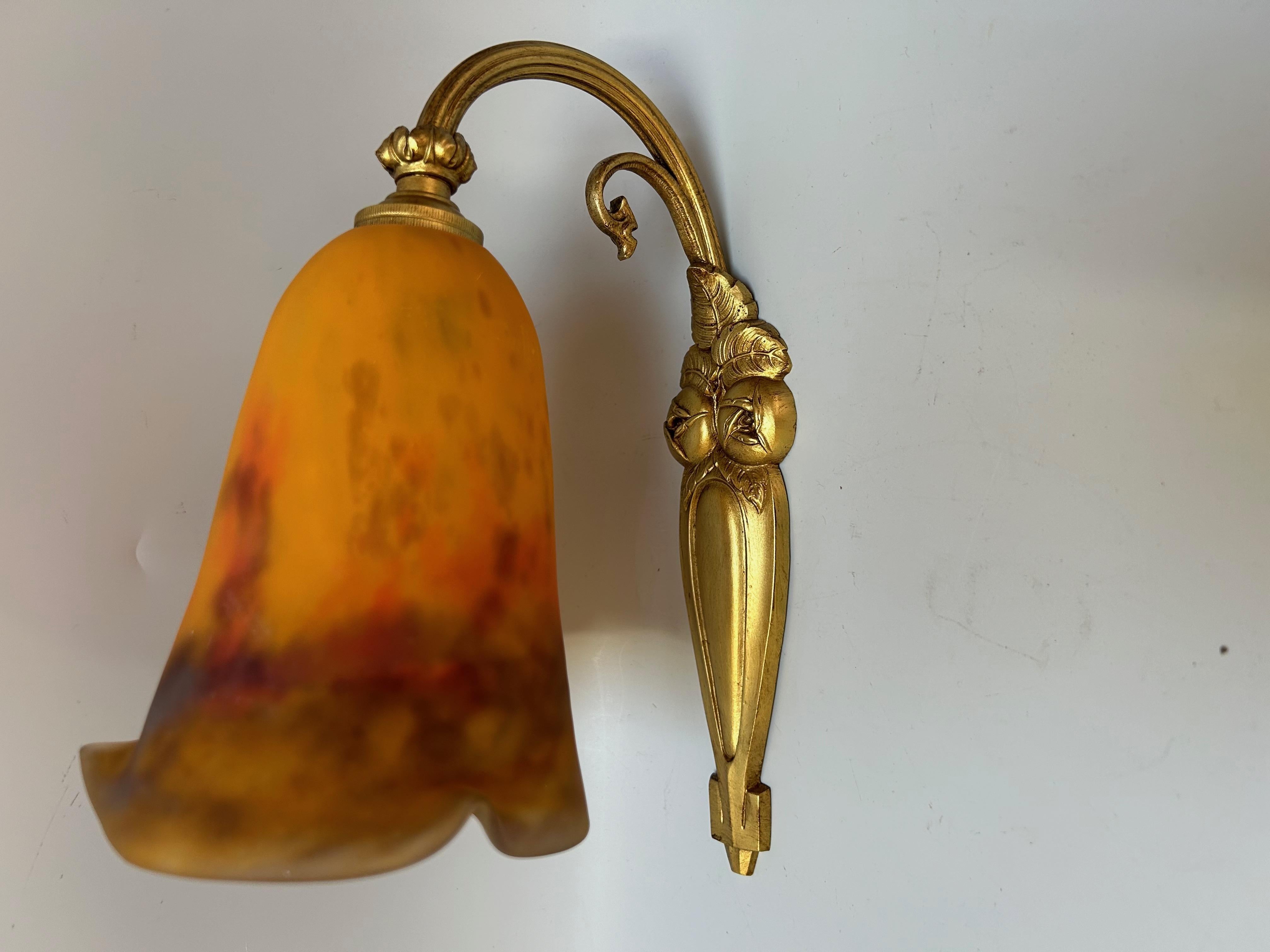Muller Frères Coppia di lampade da parete in stile Art Déco in vendita 6