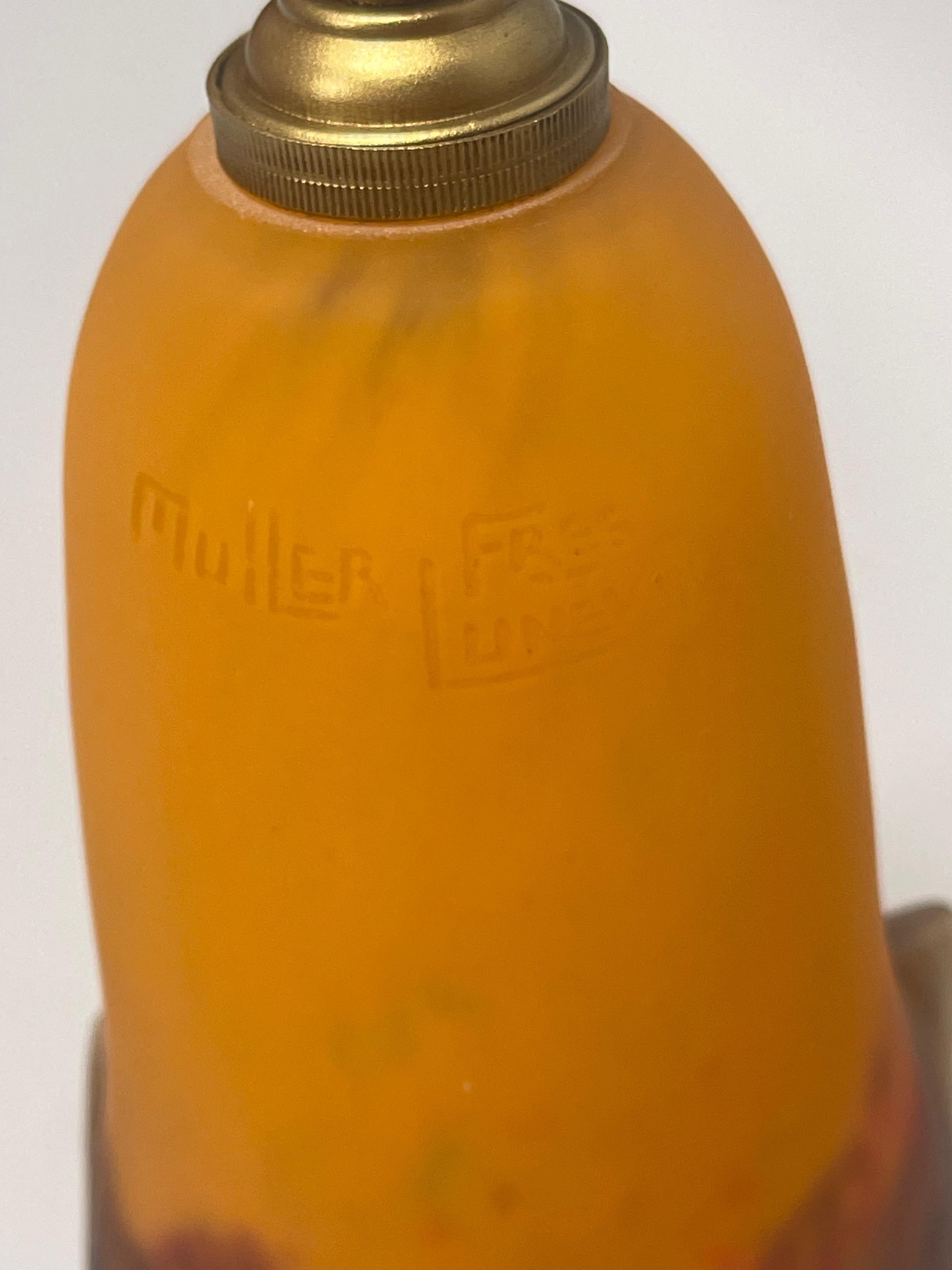 Francese Muller Frères Coppia di lampade da parete in stile Art Déco in vendita