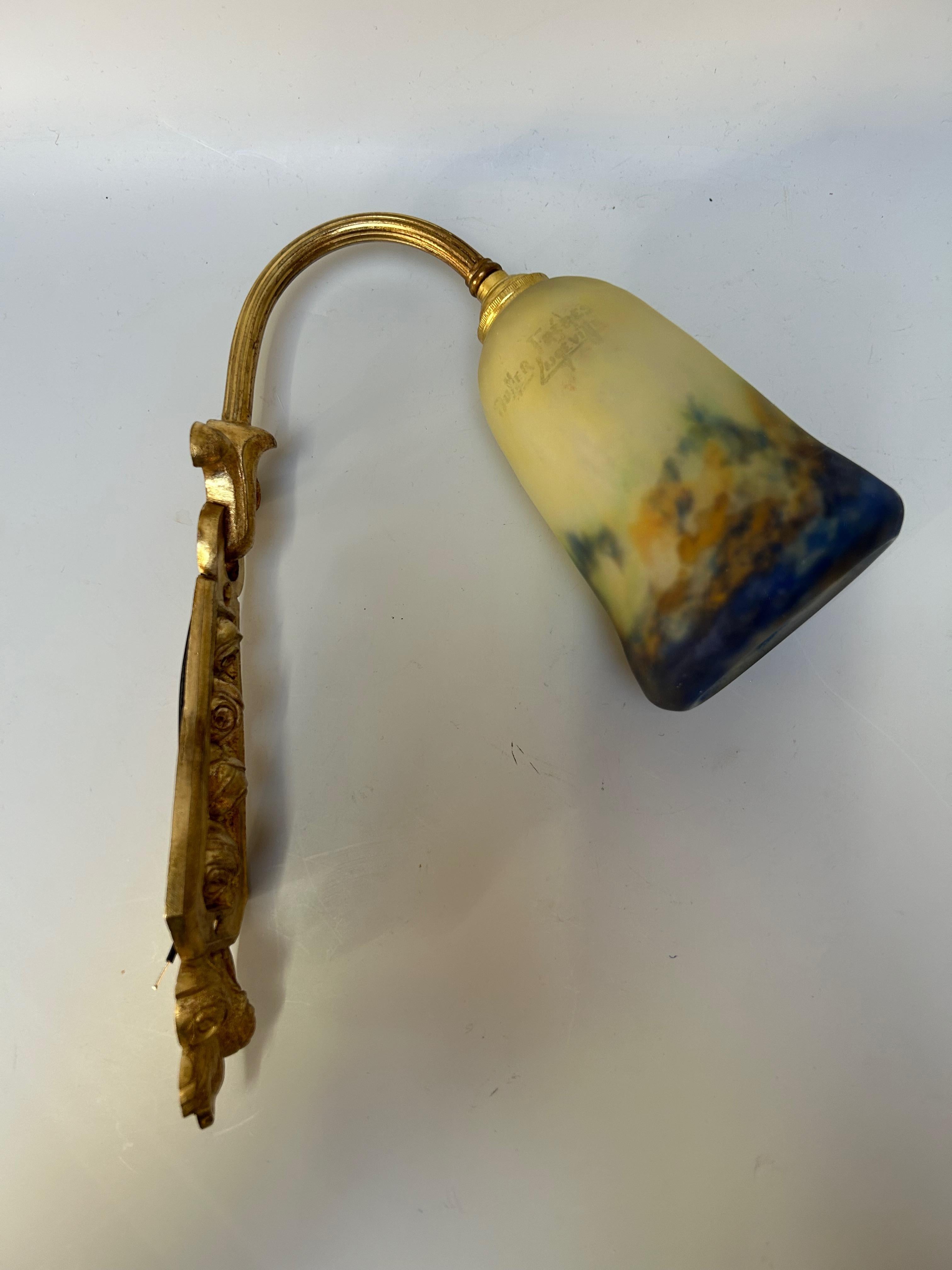 Muller Frères Coppia di lampade da parete in stile Art Déco In condizioni ottime in vendita a NANTES, FR
