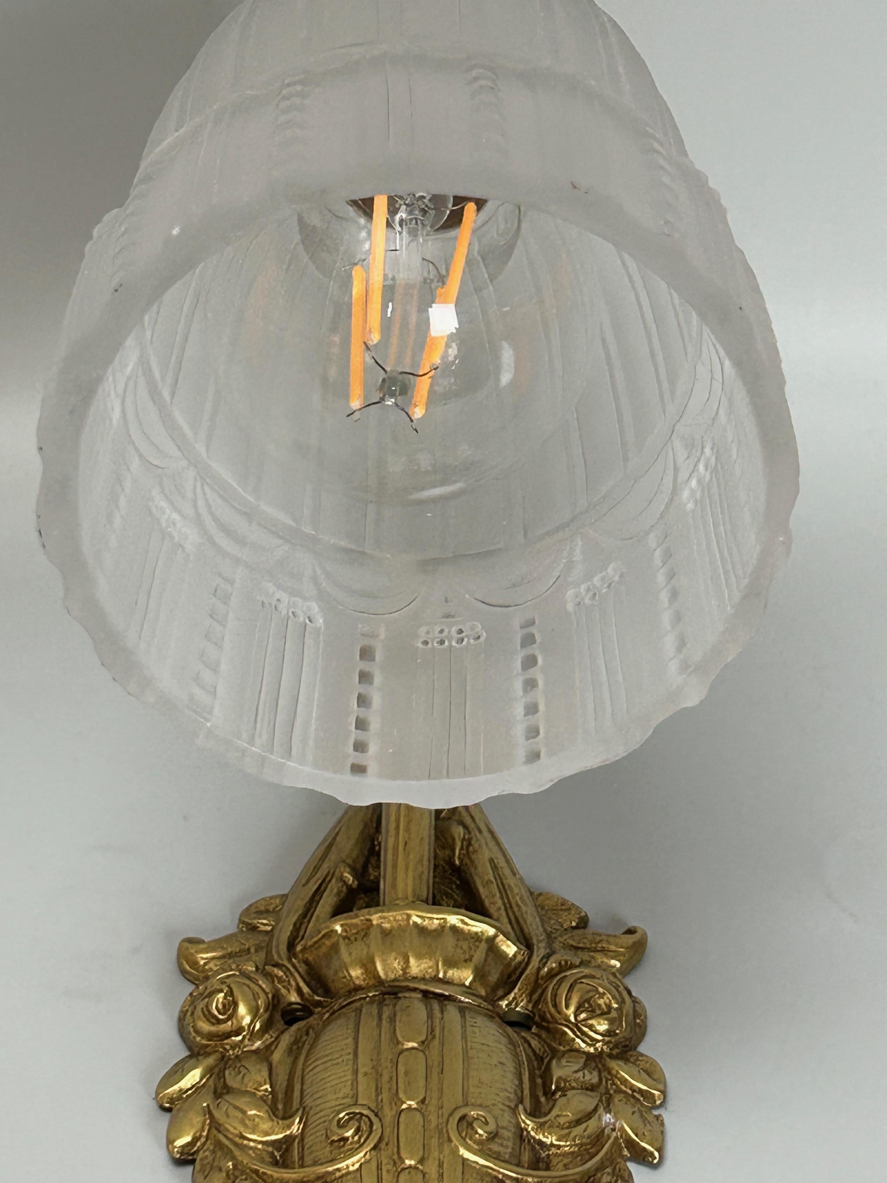 Muller Frères Coppia di lampade da parete in stile Art Déco in vendita 7