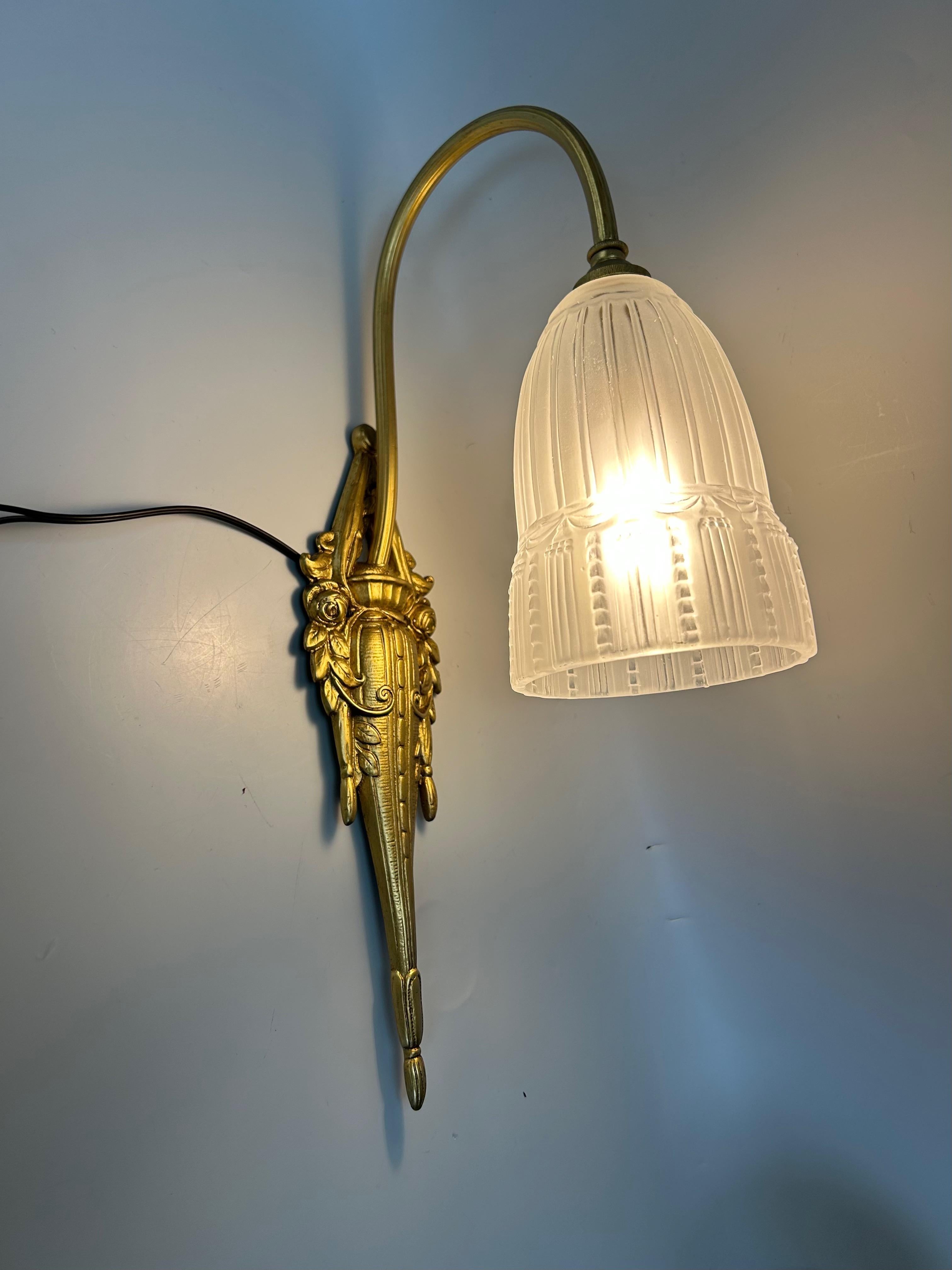 Muller Frères Coppia di lampade da parete in stile Art Déco in vendita 8