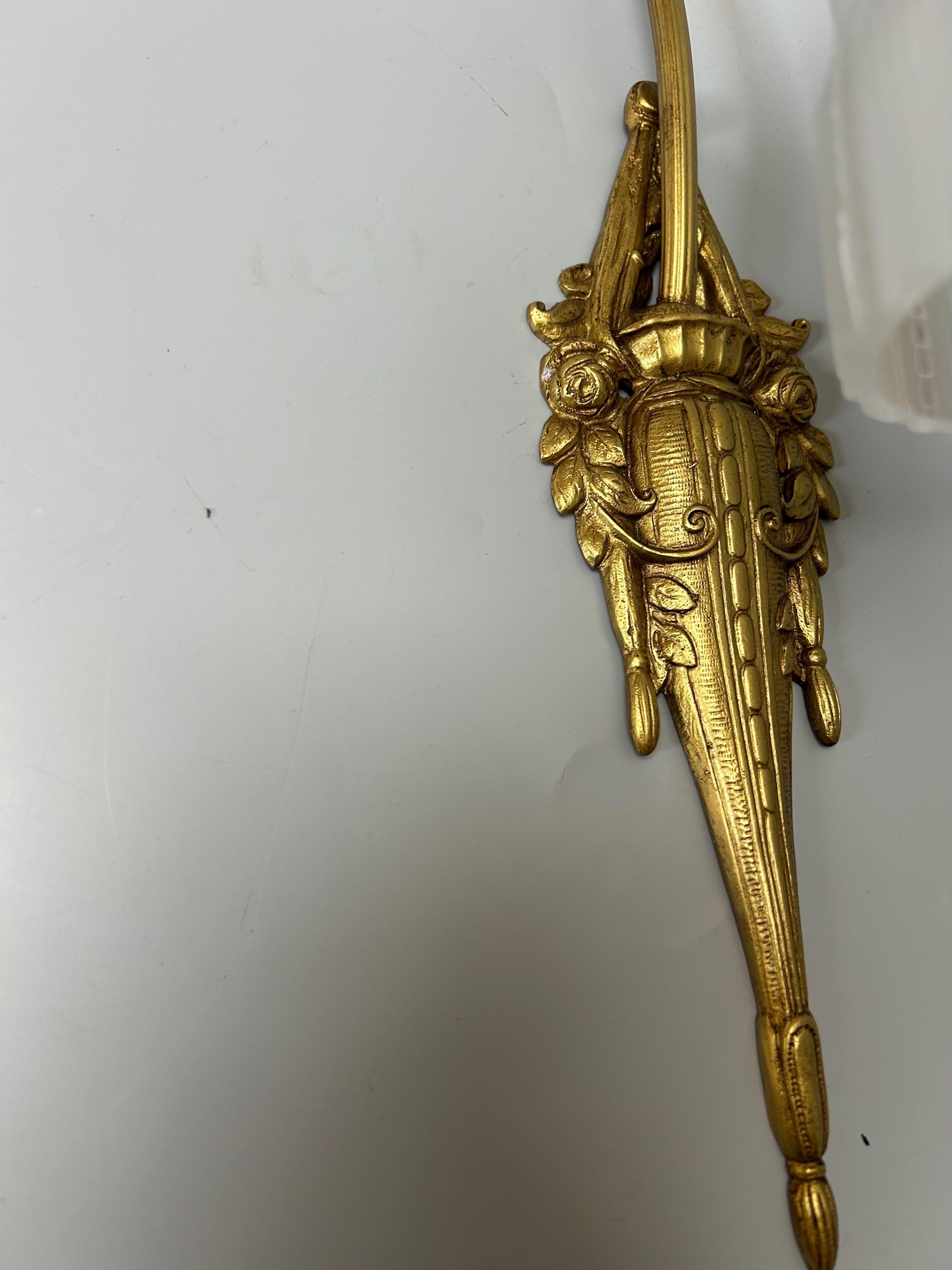 Muller Frères Coppia di lampade da parete in stile Art Déco In condizioni ottime in vendita a NANTES, FR