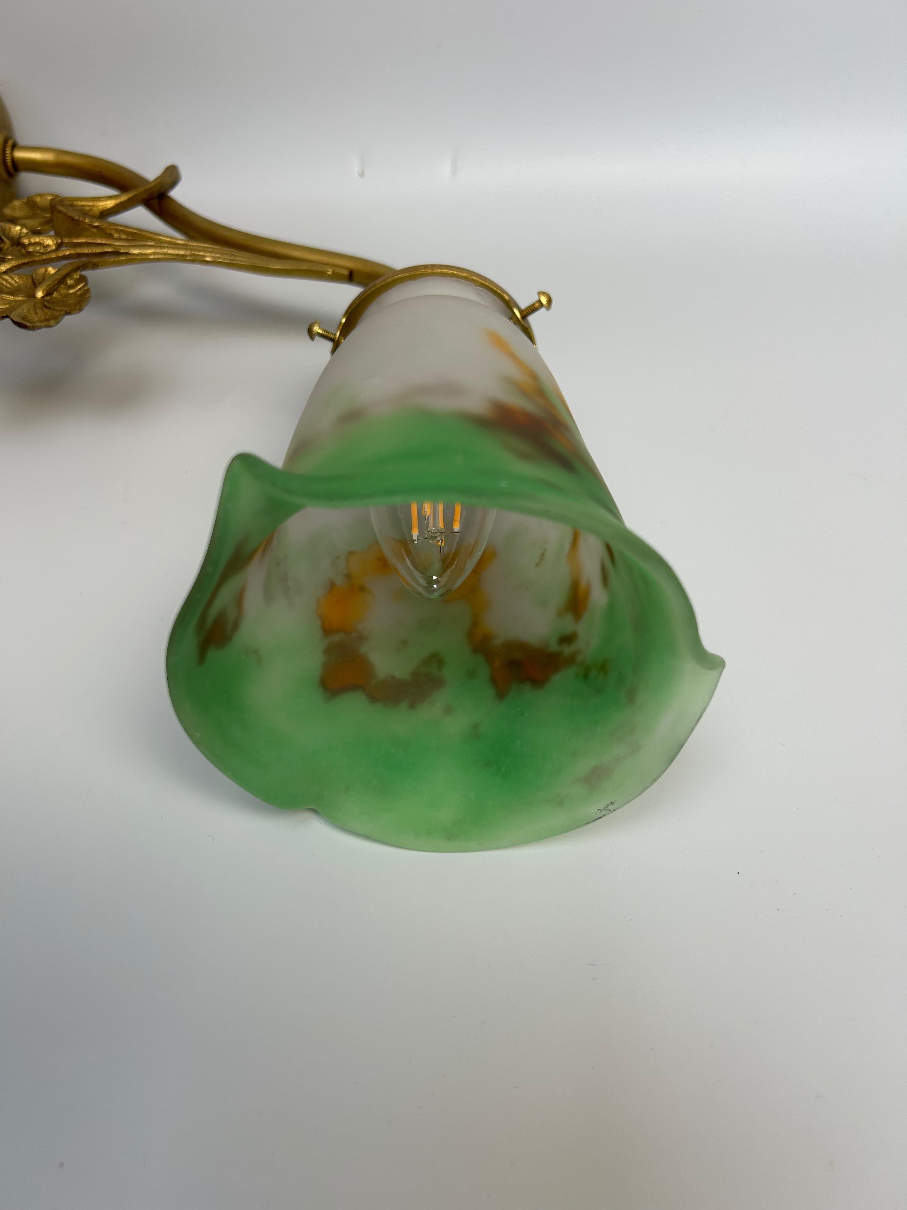 Muller Frères Paire d'appliques murales Art Nouveau en vente 3