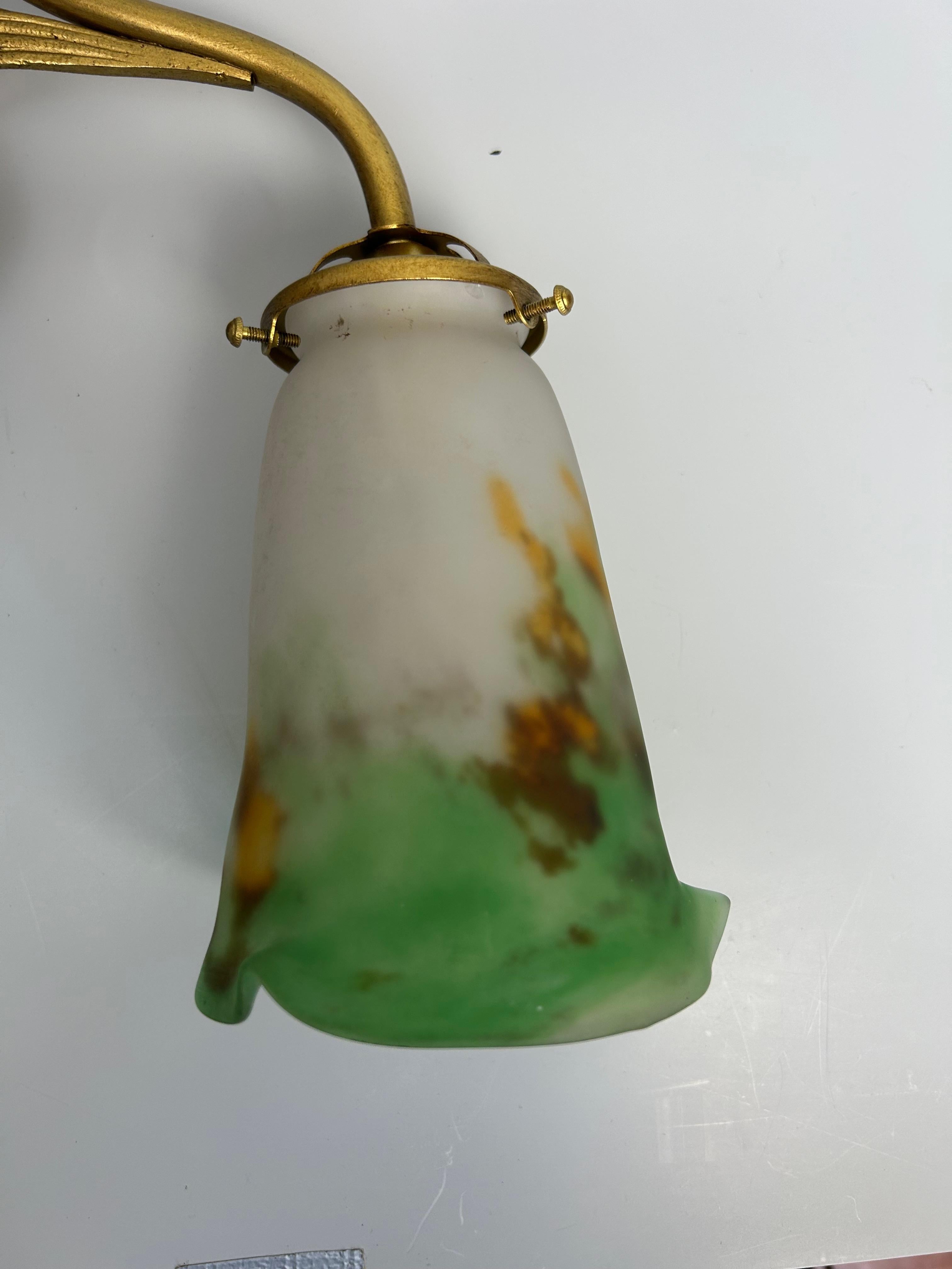 Muller Frères Paire d'appliques murales Art Nouveau en vente 4