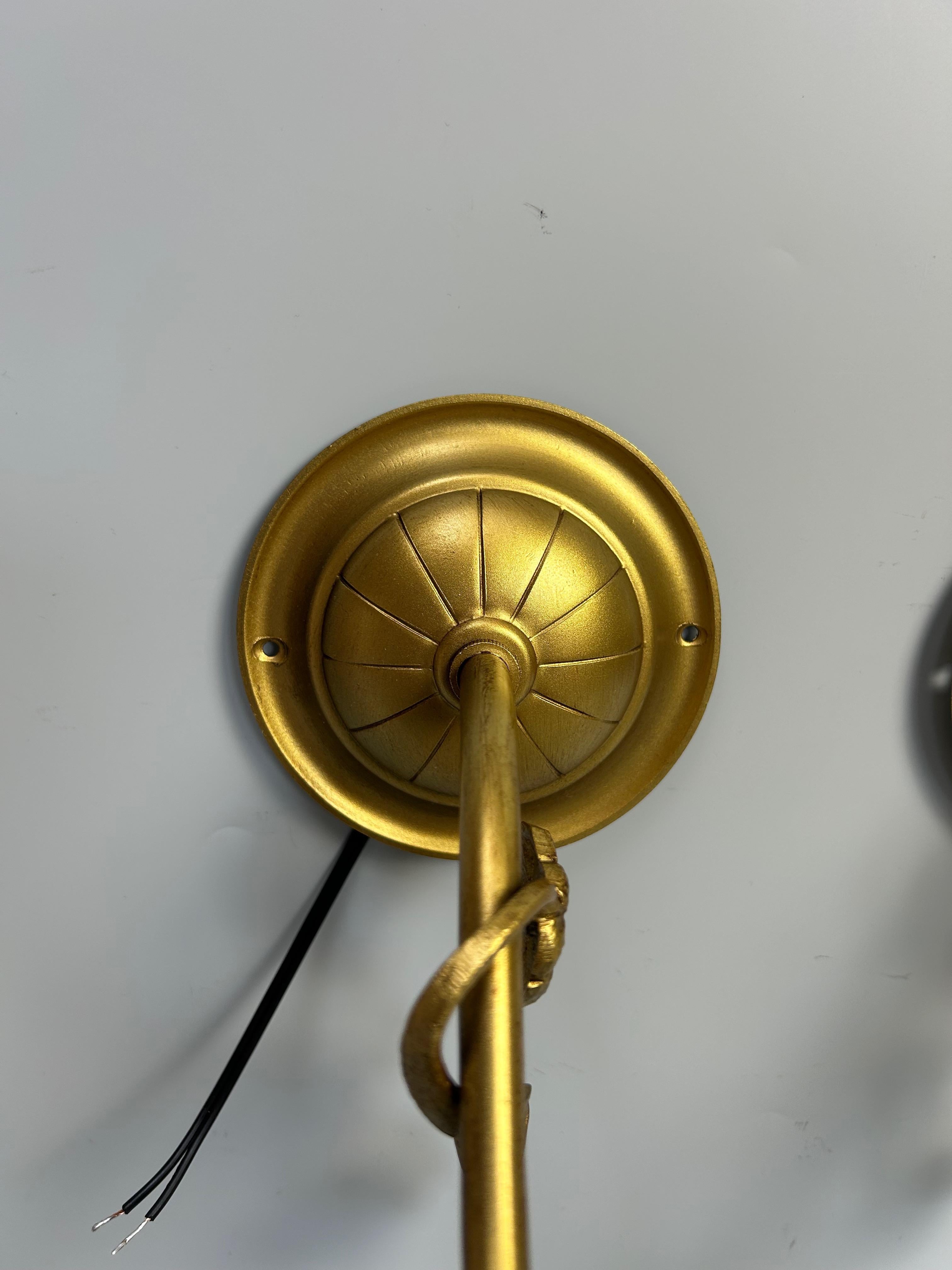 Muller Frères Paire d'appliques murales Art Nouveau Excellent état - En vente à NANTES, FR