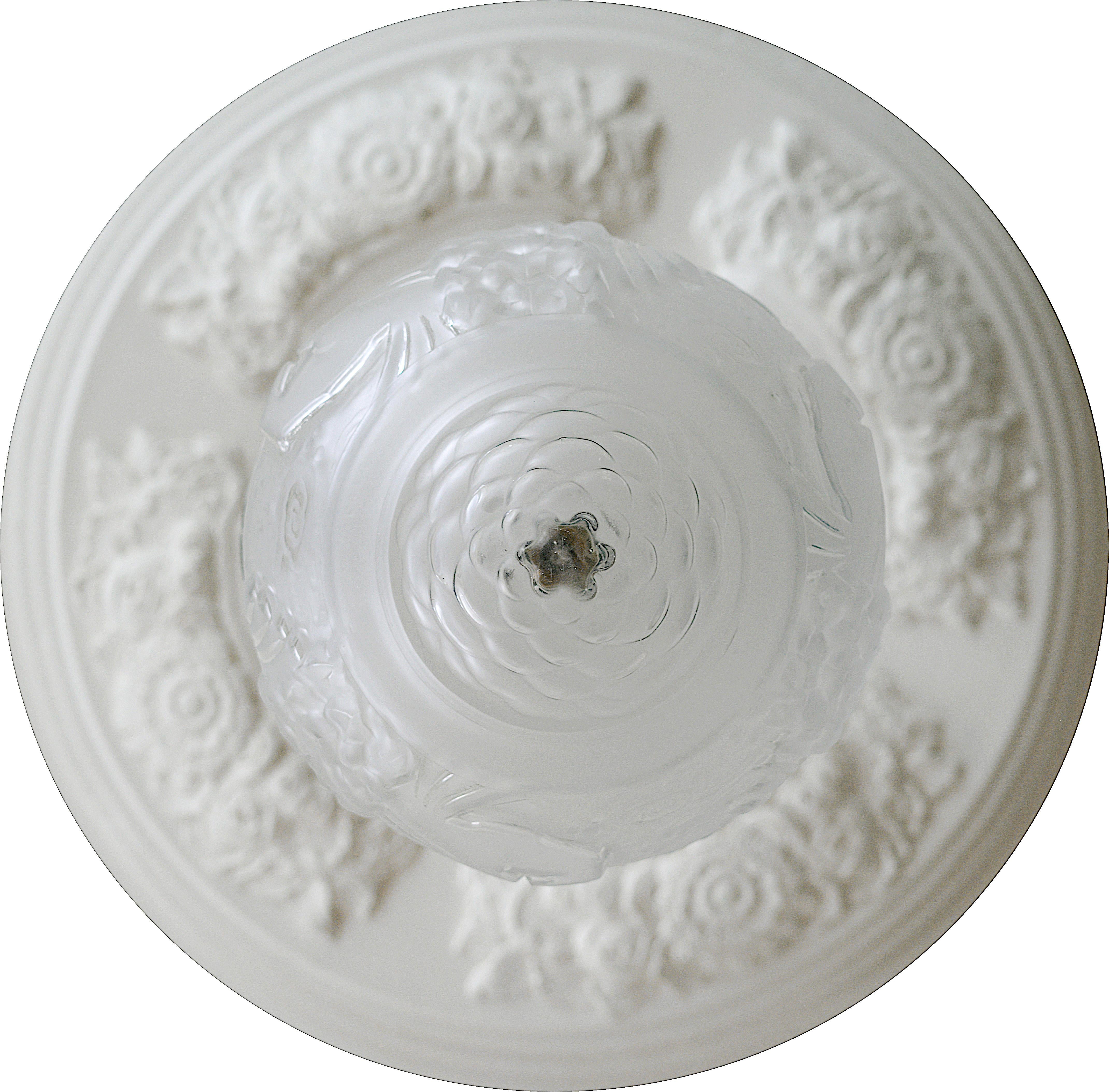 MULLER FRER Coppia di lampadari a sospensione Art Deco francesi a semi-liquido 1920 in vendita 8