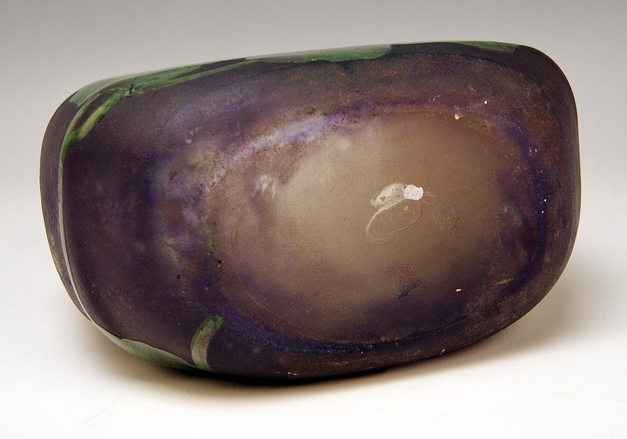Vase Muller Frères Art Nouveau Capucine Croismare Lunéville France 1919-25 1