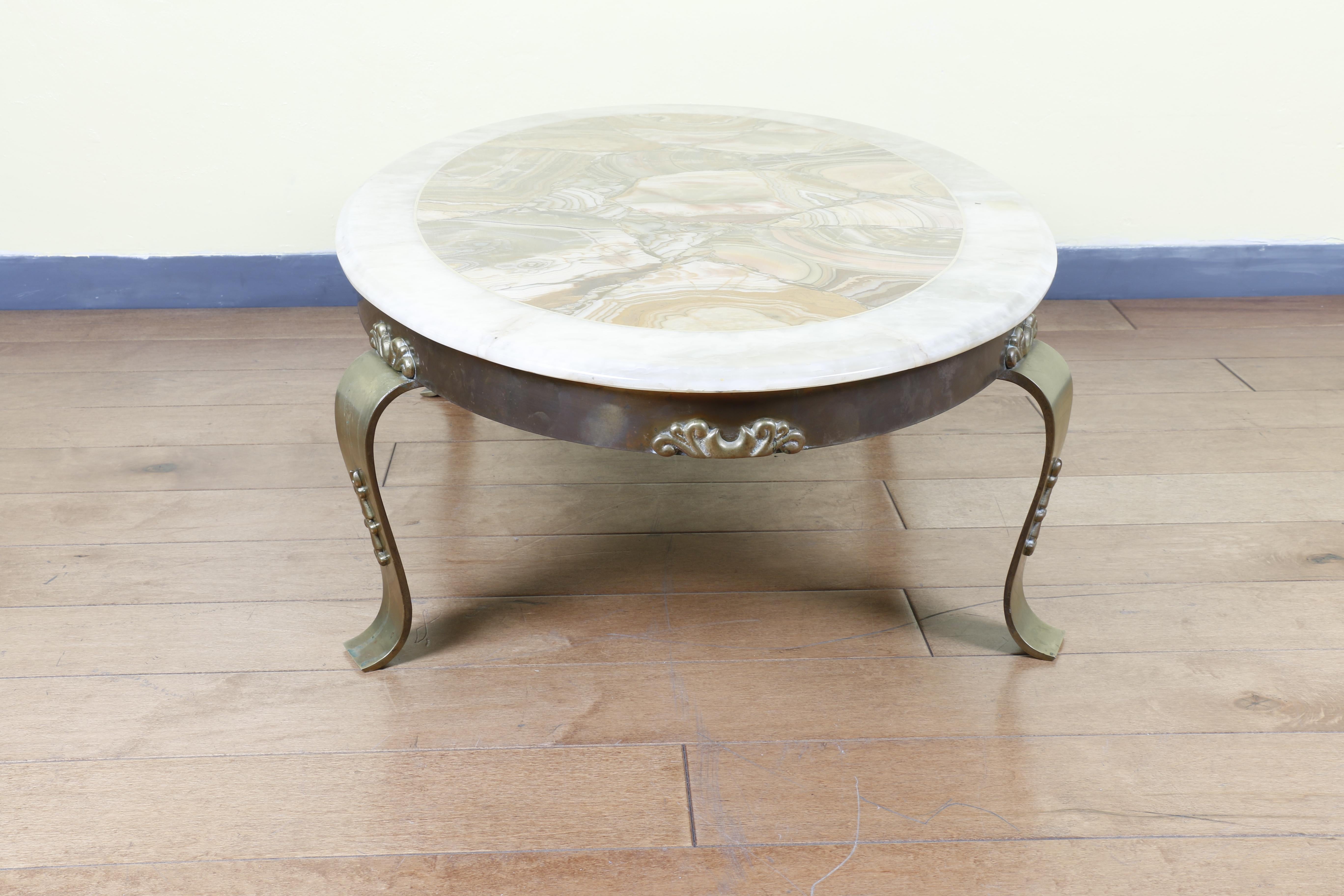 Mexican Muller Onyx Top Coffee Table By Arturo Pani For Sale