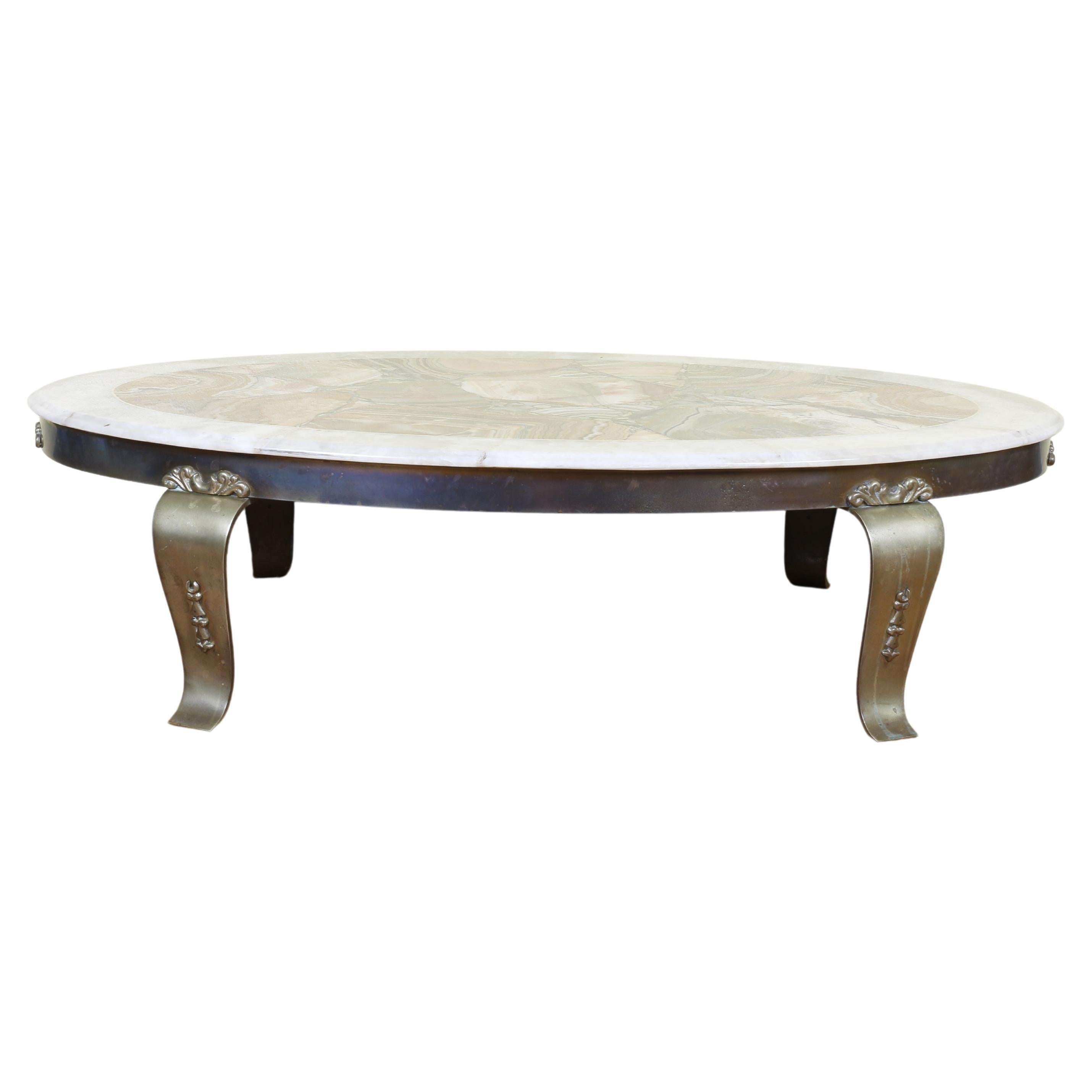 Muller Onyx Top Coffee Table By Arturo Pani For Sale