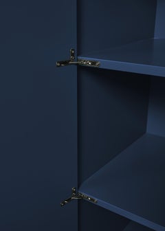 Muller Van Severan, Bridges Cabinet, Large closet, Blue Laquered, Contemporary