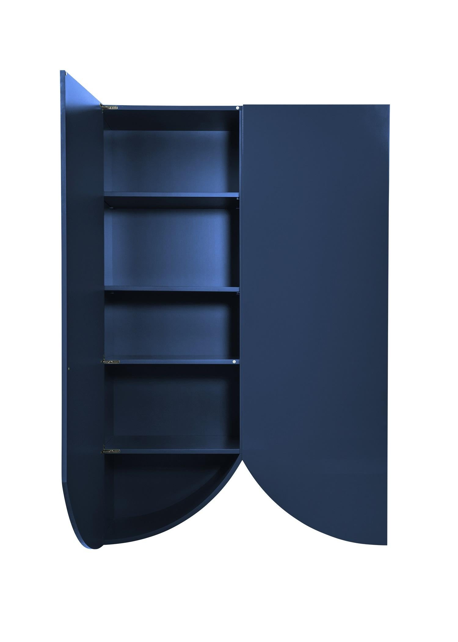 Muller Van Severan, Armario Puentes, Armario Grande, Lacado Azul, Contemporáneo Moderno en venta