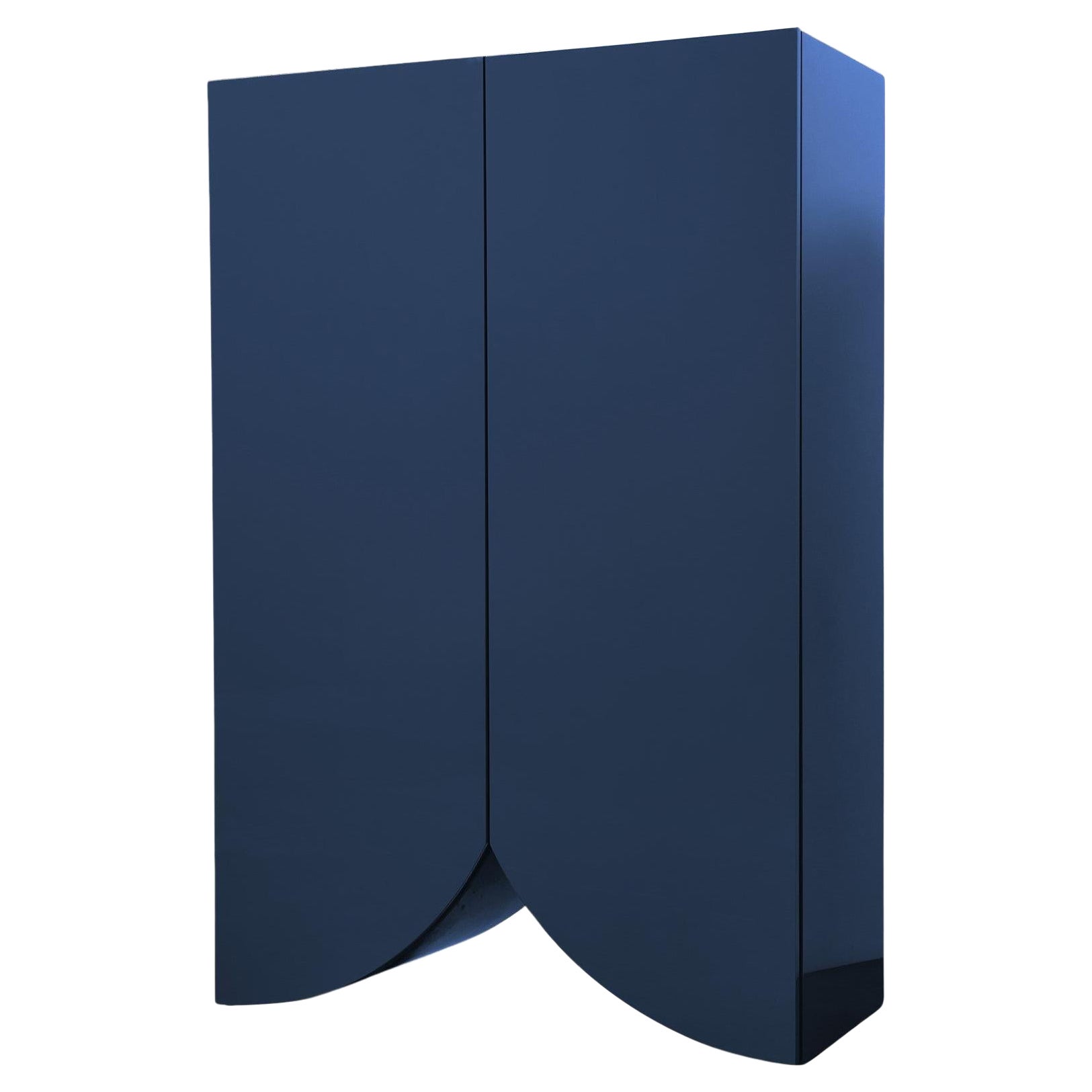 Muller Van Severan, Armario Puentes, Armario Grande, Lacado Azul, Contemporáneo en venta