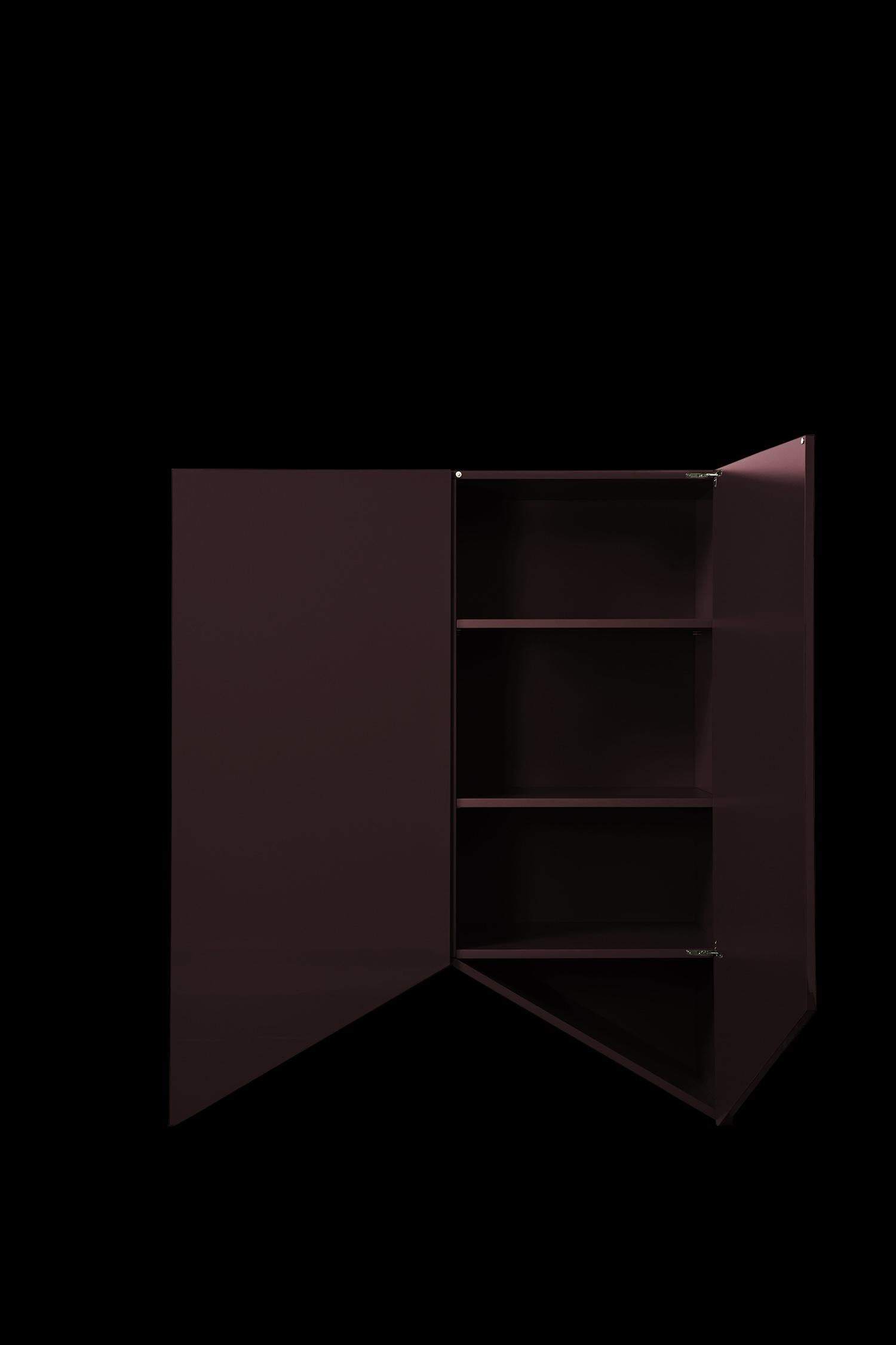 Muller Van Severen, Brücken Schrank, Aubergine, Lackiert, Medium, Contemporary im Zustand „Neu“ im Angebot in Barcelona, ES