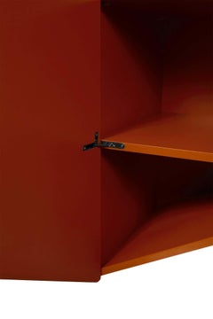 Muller Van Severen, Bridges Cabinet, Green Lacquered Cupboard M