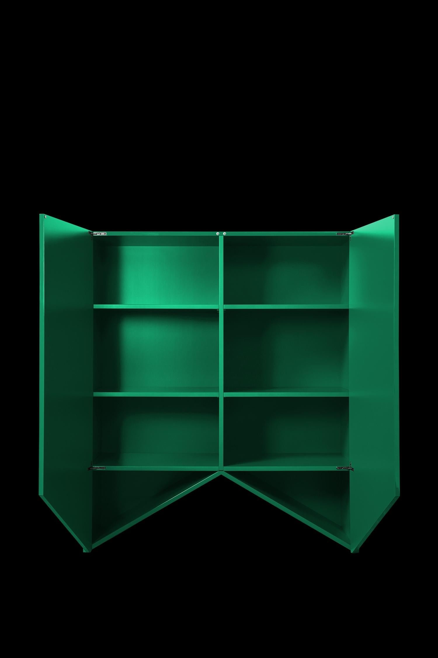 Muller Van Severen, Armario Puentes, Lacado Verde, Mediano, Contemporáneo Español en venta