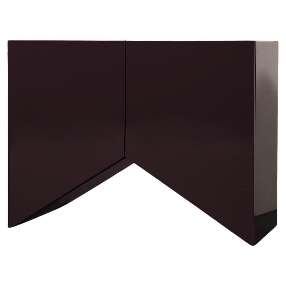 Meuble de rangement Bridges de Muller Van Severen, petite taille, Aubergine, laqué