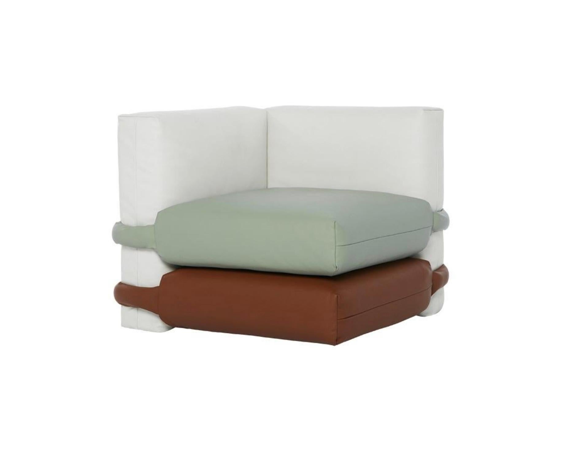 Muller Van Severen Eck  Mehrfarbiges Kissen-Sofa für Bd Barcelona (Schaumstoff) im Angebot