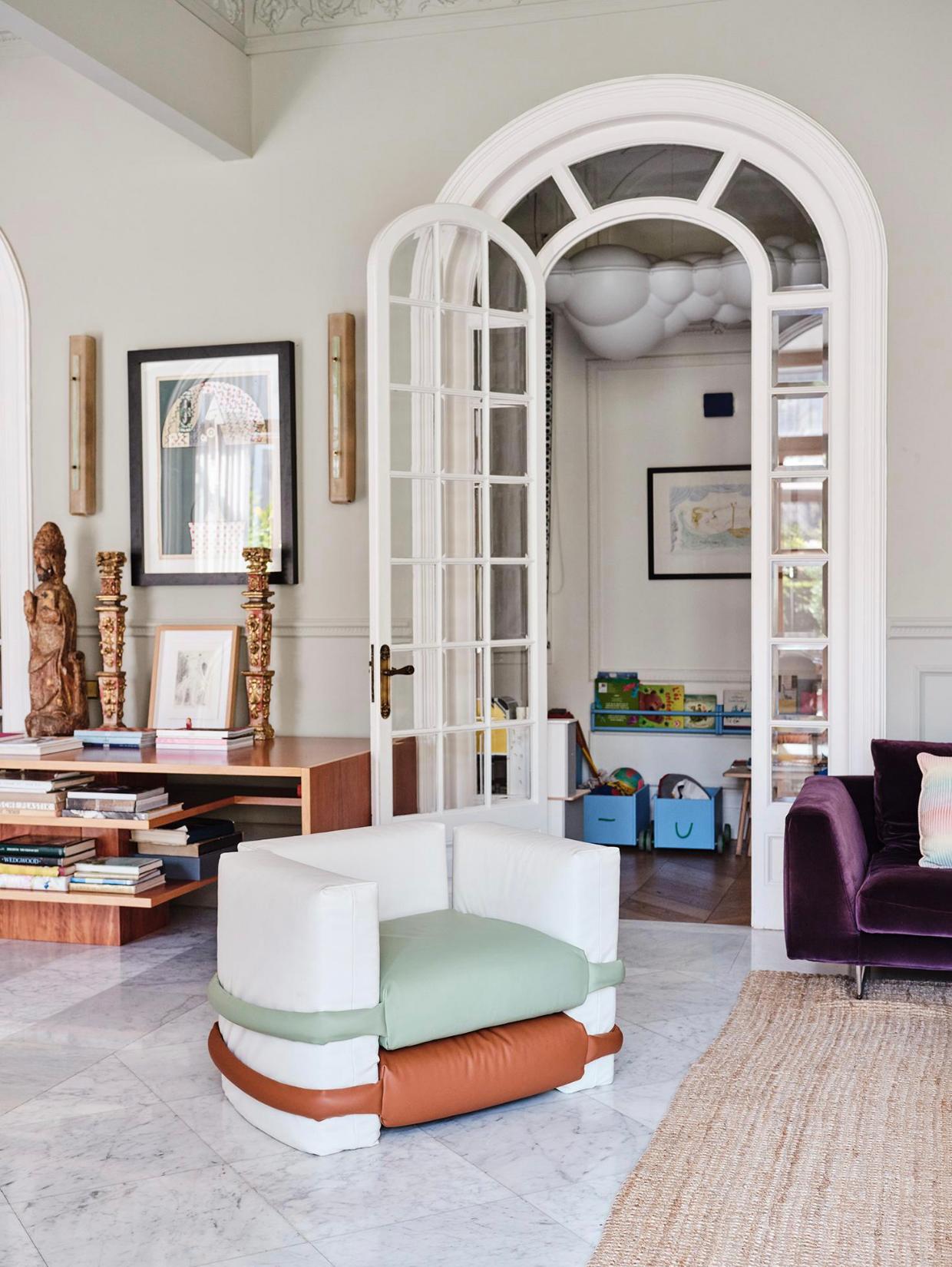 XXIe siècle et contemporain Canapé d'angle ludique Muller Van Severen en cuir pour Bd Barcelona en vente