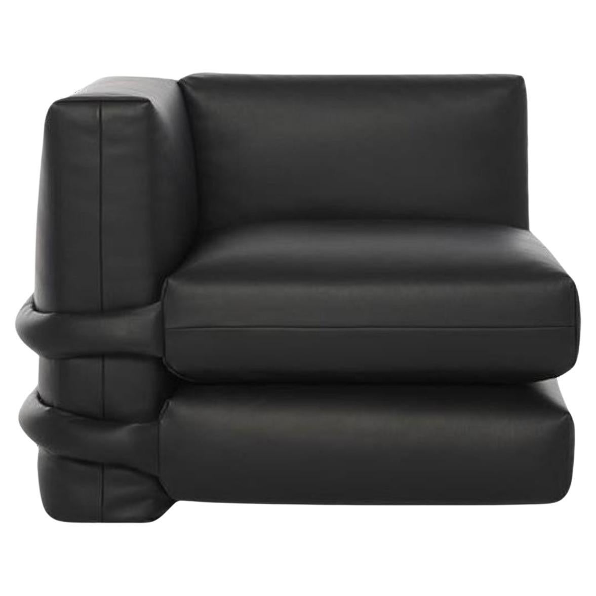 Muller Van Severen Eck-Sofa aus verspieltem Kissen in Leder für Bd Barcelona