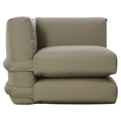 Muller Van Severen Corner UV Pro Beige, Pillow Sofa In Leather For Bd Barcelona