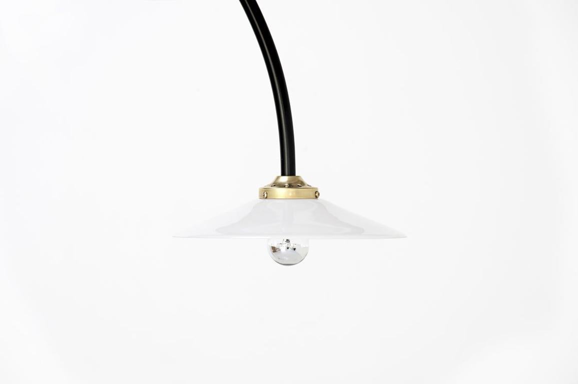 Floor lamp model “Standing Lamp nº1”
Manufactured by Muller Van Severen
Belgium, 2015
Lacquered steel in black
Open edition.

Measurements
100 cm x 120 cm x 190h cm
39.37 in x 47, 24 in x 74.8 H in

Finishes
Brass or lacquered steel in