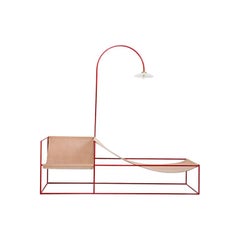 Muller Van Severen, Silla de salón "Asiento dúo con lámpara", Bélgica, 2011