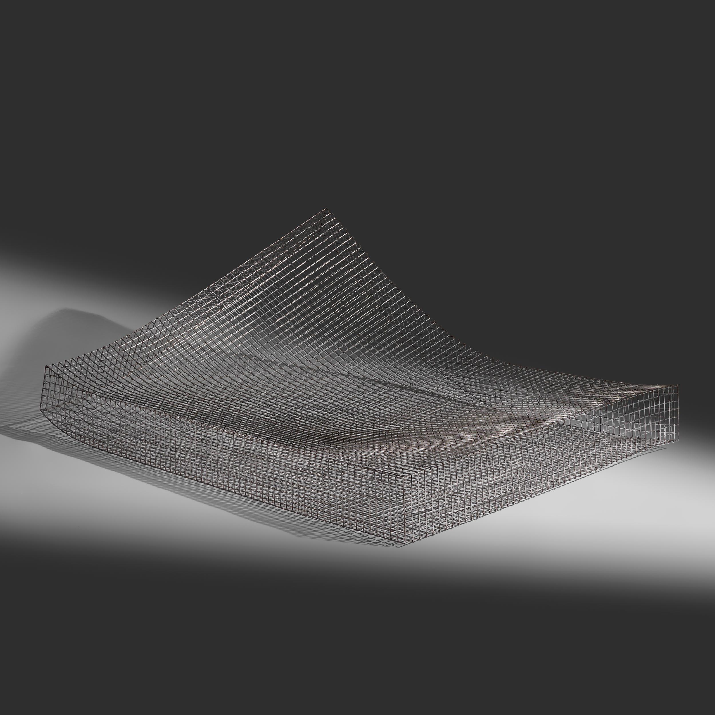 Belge Muller Van Severen acier naturel Wire S #3 chaise Belgique en vente