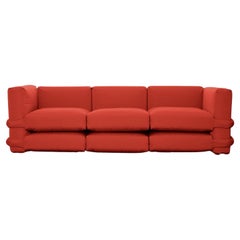Muller Van Severen, Polstersofa, Baumwolle, Rot, Dreisitzer