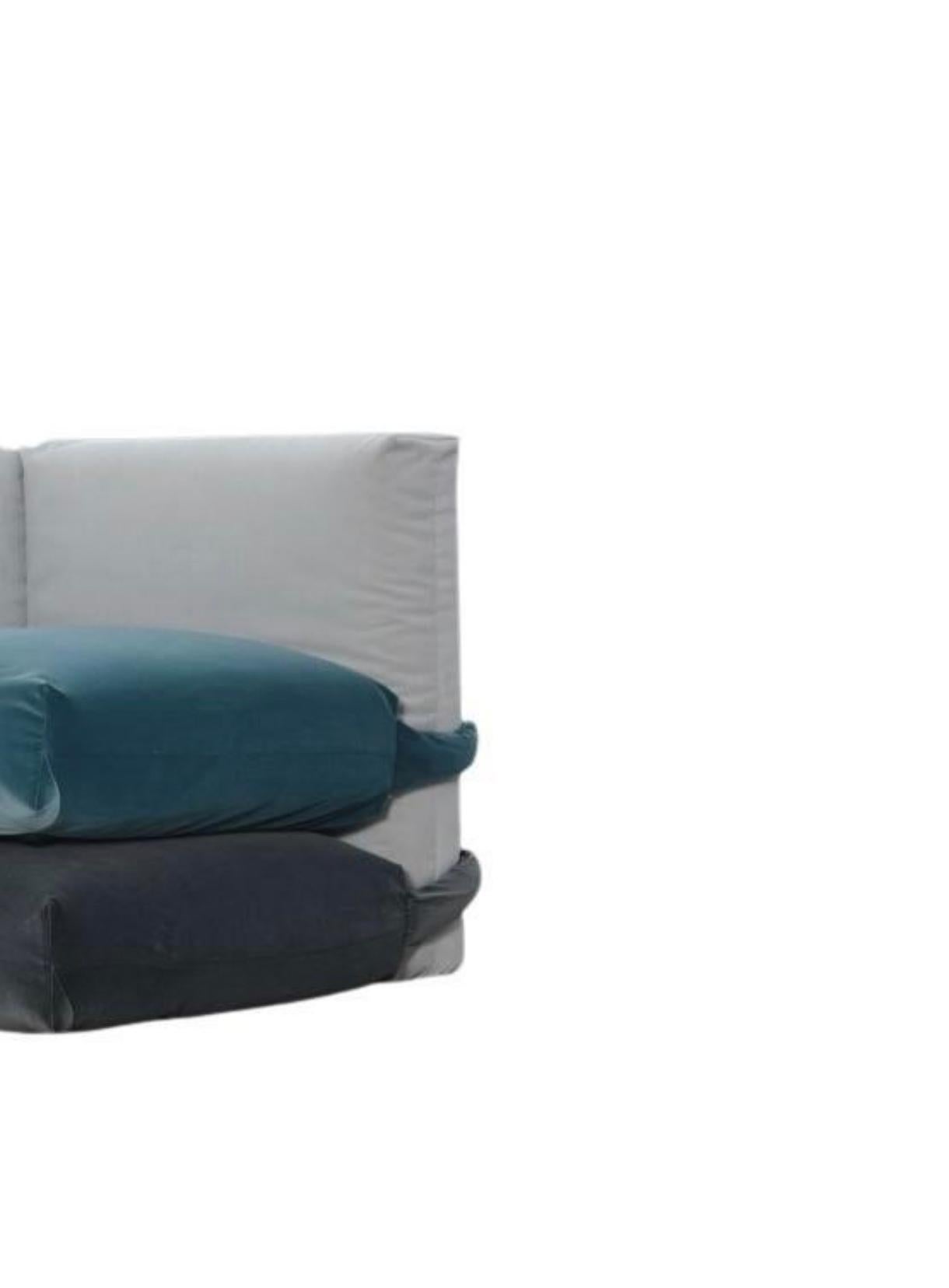 Mid-Century Modern Iler Van Severen, Pillow Sofa, Maharam, Module central pour Bd Barcelone en vente