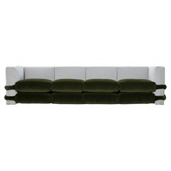 Muller Van Severen, Canapé Oreiller, Maharam, Vert et Gris, Quatre places