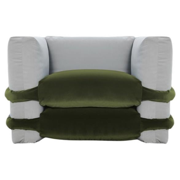Muller Van Severen, Pillow Sofa, Maharam, Green and Grey, Individual Module