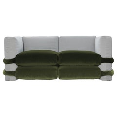 Muller Van Severen, Pillow Sofa, Maharam, Green and Grey, Two-seater