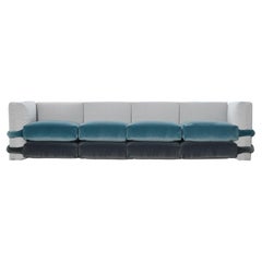 Muller Van Severen, Pillow Sofa, Maharam, Grey and Blue, Four-seaters