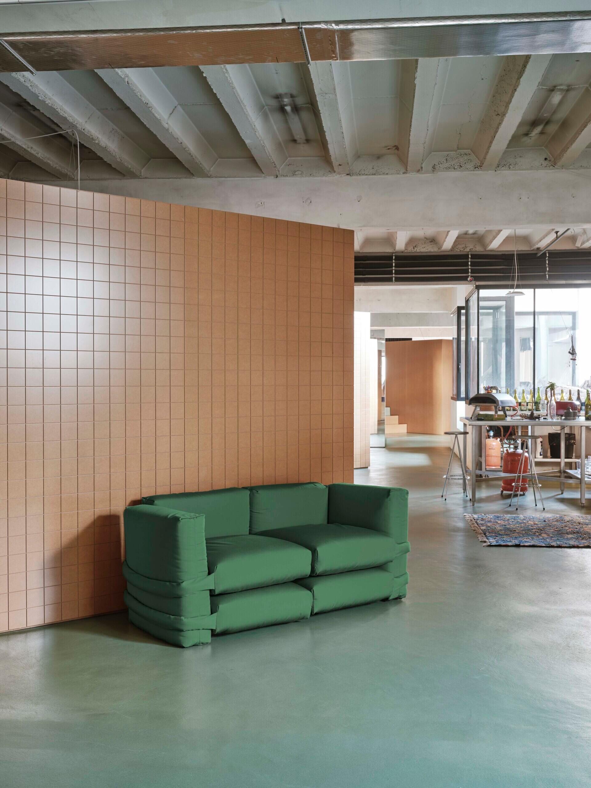 Polyester Muller Van Severen, Canapé Oreiller, UV pro, Beige, Module individuel en vente