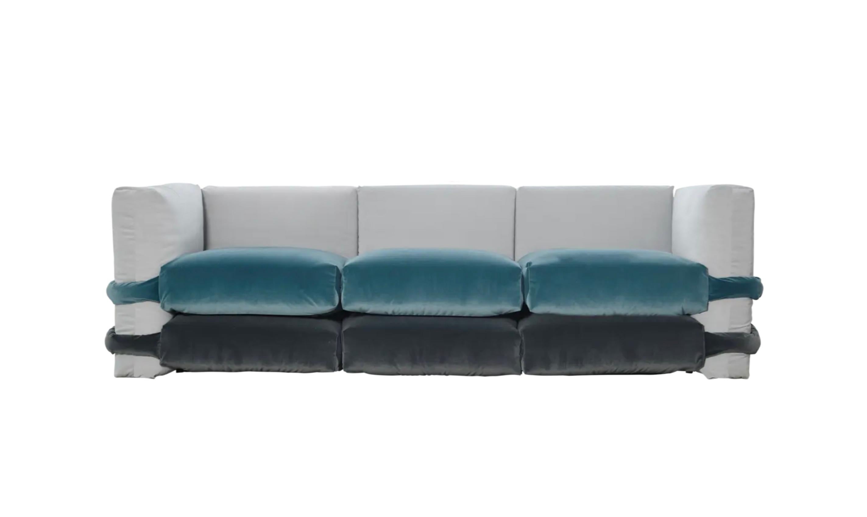 Sofá Almohada Muller Van Severen Sofá Modular De Terciopelo Para Bd Barcelona en venta 4