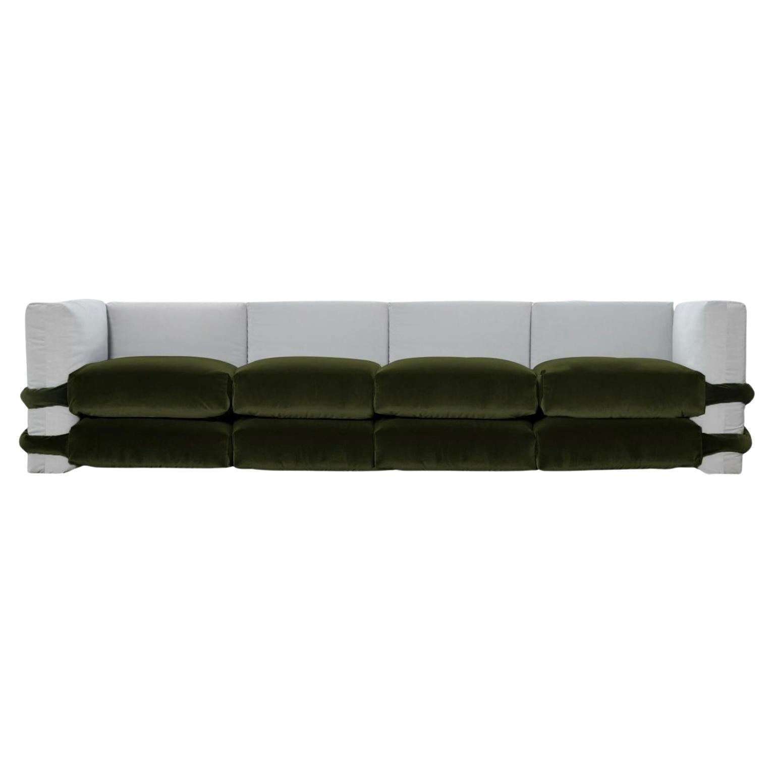 Canapé modulaire en velours Muller Van Severen pour Bd Barcelona en vente 7