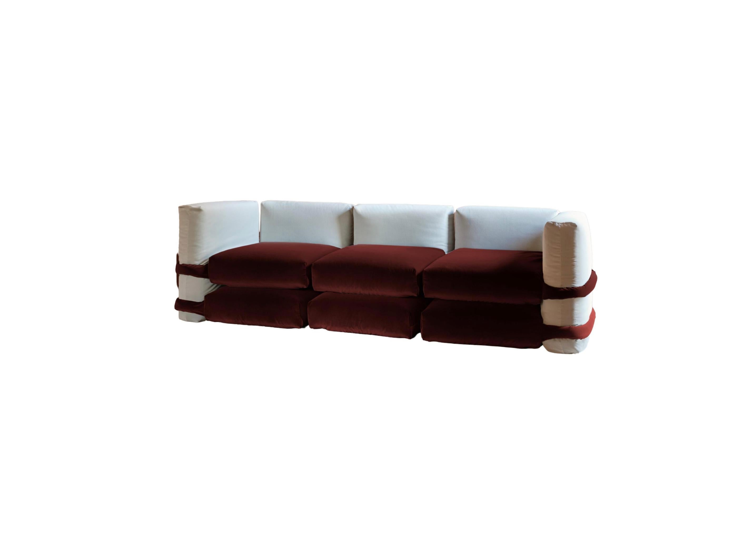 Sofá Almohada Muller Van Severen Sofá Modular De Terciopelo Para Bd Barcelona Moderno de mediados de siglo en venta