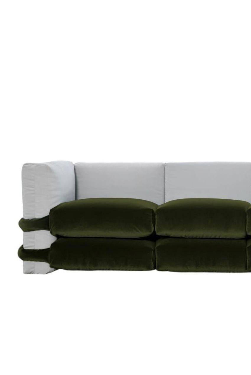 XXIe siècle et contemporain Canapé modulaire en velours Muller Van Severen pour Bd Barcelona en vente
