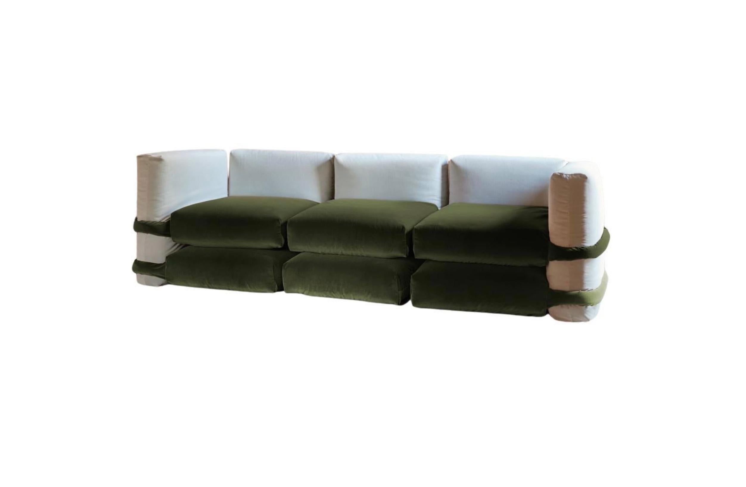 Sofá Almohada Muller Van Severen Sofá Modular De Terciopelo Para Bd Barcelona Siglo XXI y contemporáneo en venta